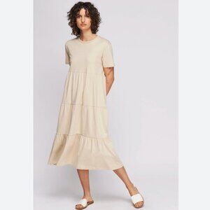 KOTN 100% Cotton Babydoll Midi Dress